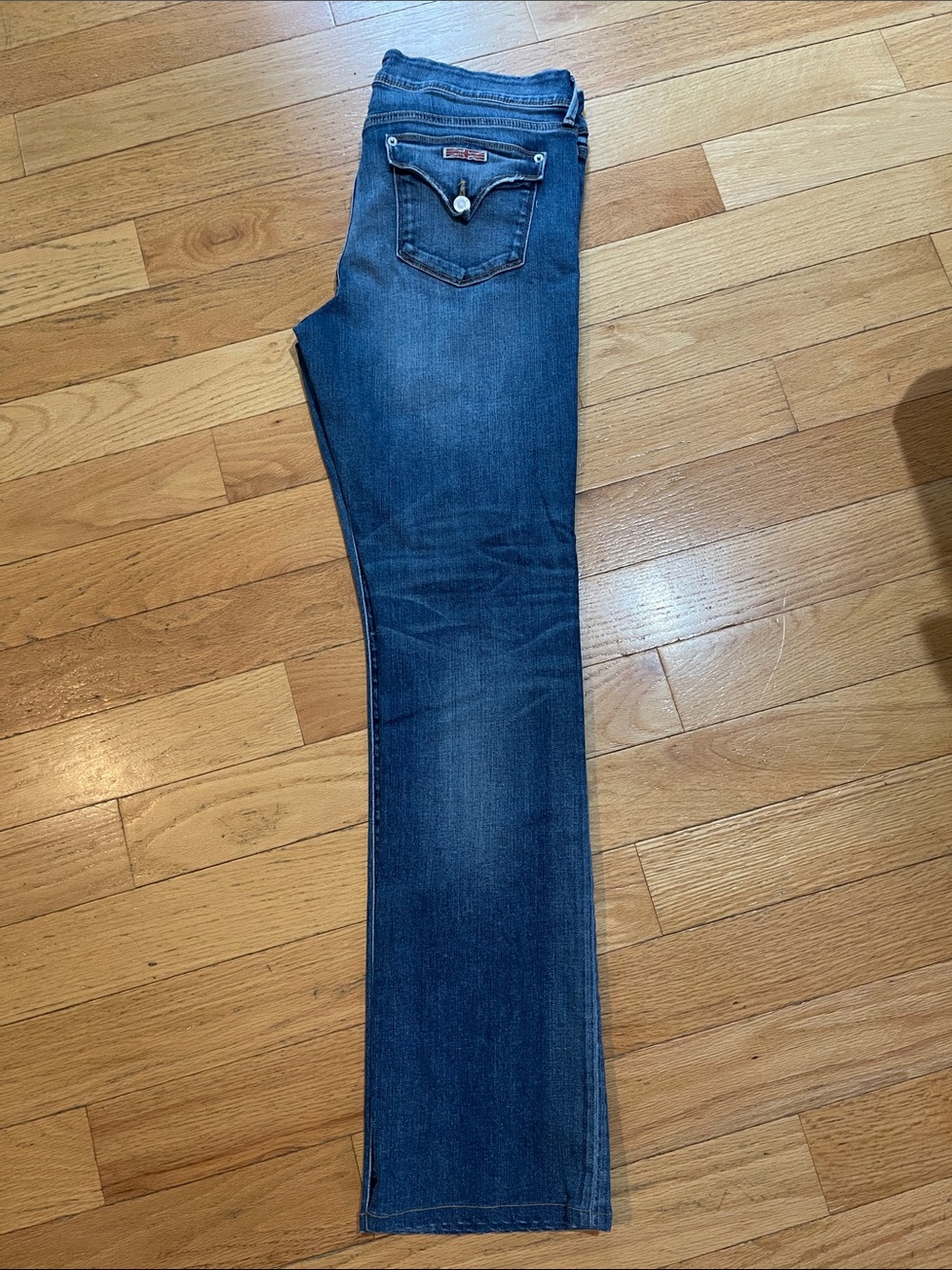 Hudson Classic Dark Wash slim boot leg Jeans